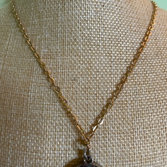 Double Sided Silver and Gold Angel Pendant - Picture 7 of 8